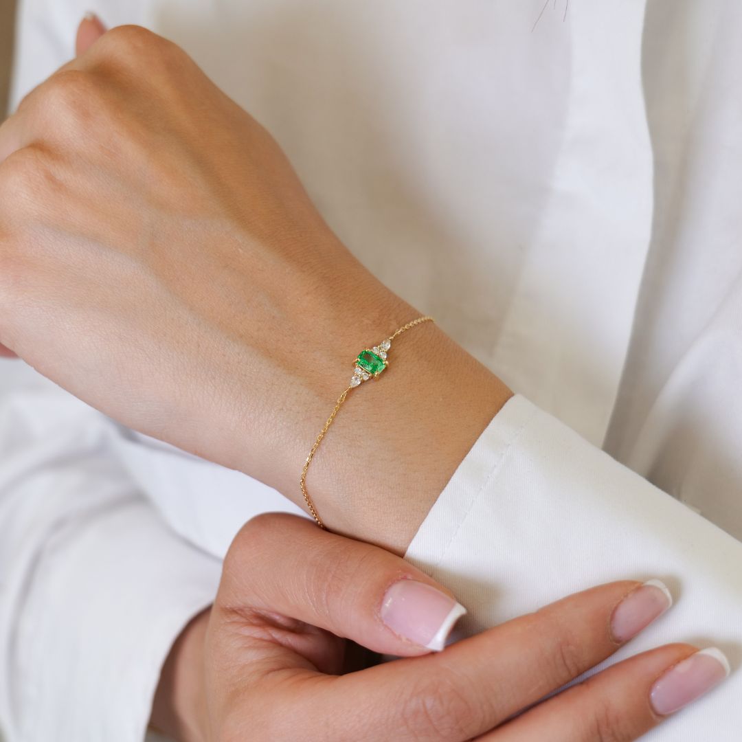 Green Harmony | 585 Gold Armband