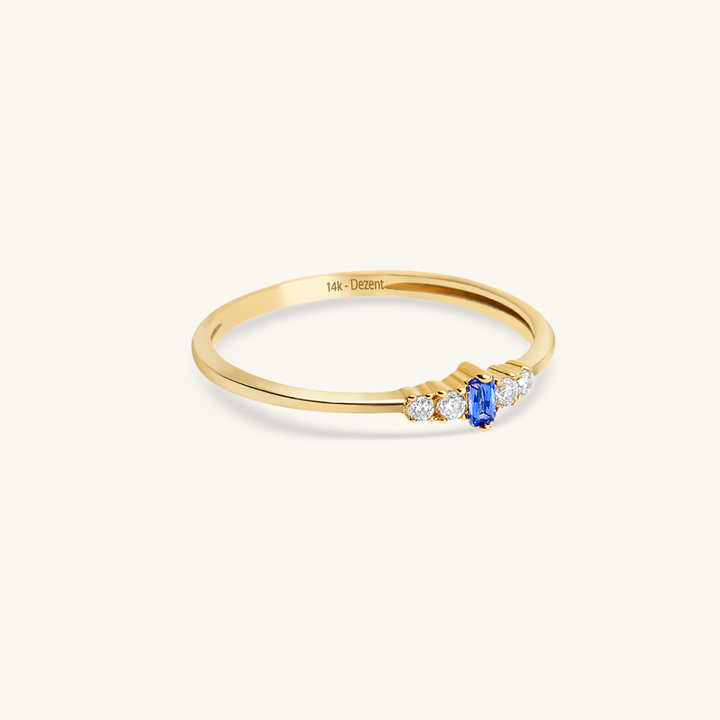 Aurelie Blue Ring I 585 Gold