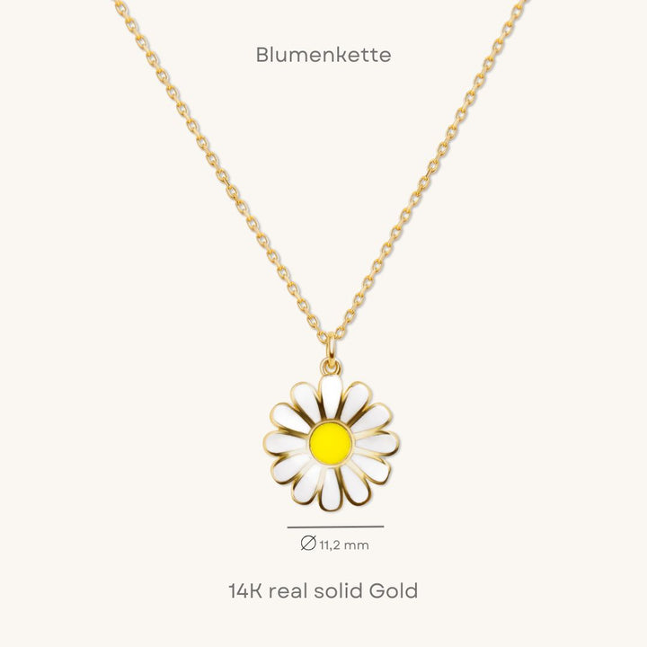 Blumenkette | 585 Gold Kette