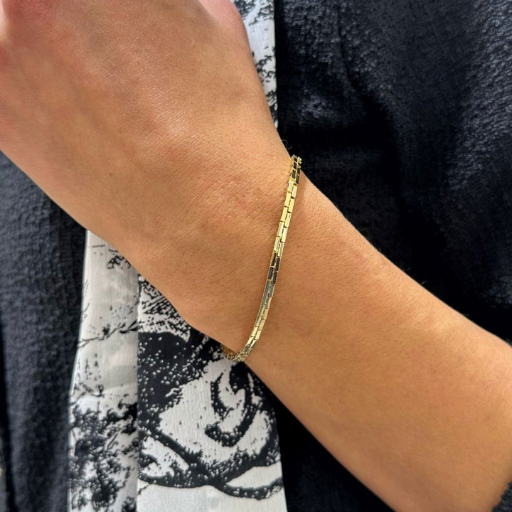 Clean Look Bracelet | 585 Gold Armband