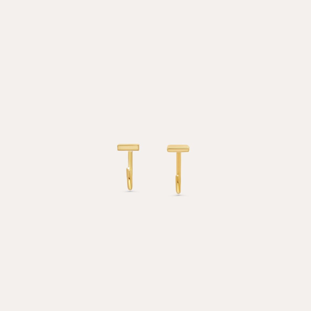 Ear Climber Line | 585 Gold Ohrringe
