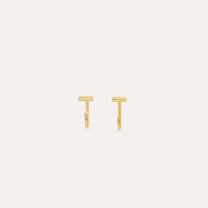 Ear Climber Line | 585 Gold Ohrringe