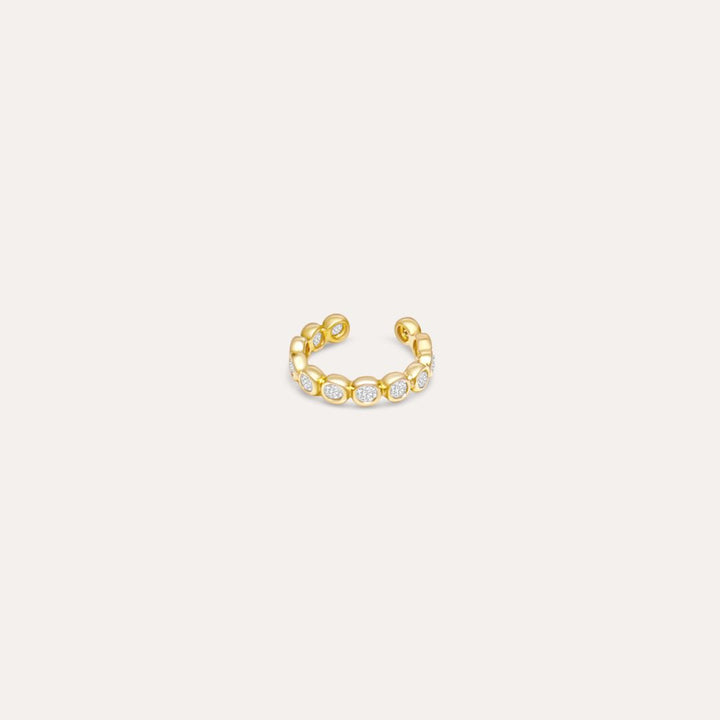 Ear Cuff Glänzend | 585 Gold Ohrringe