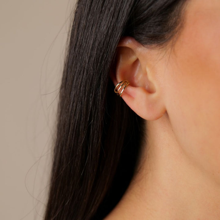 Ear Cuff Line | 585 Gold Ohrringe