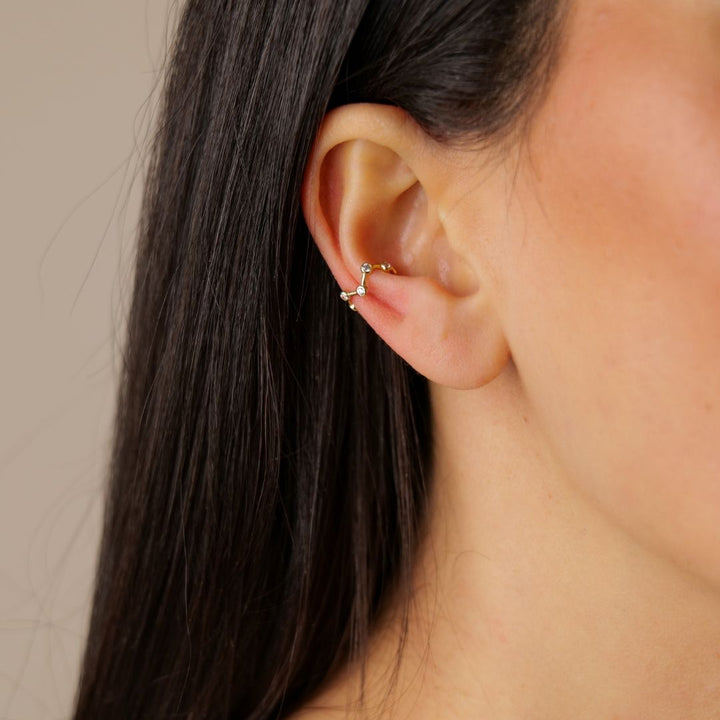 Ear Cuff Sternhimmel | 585 Gold Ohrringe