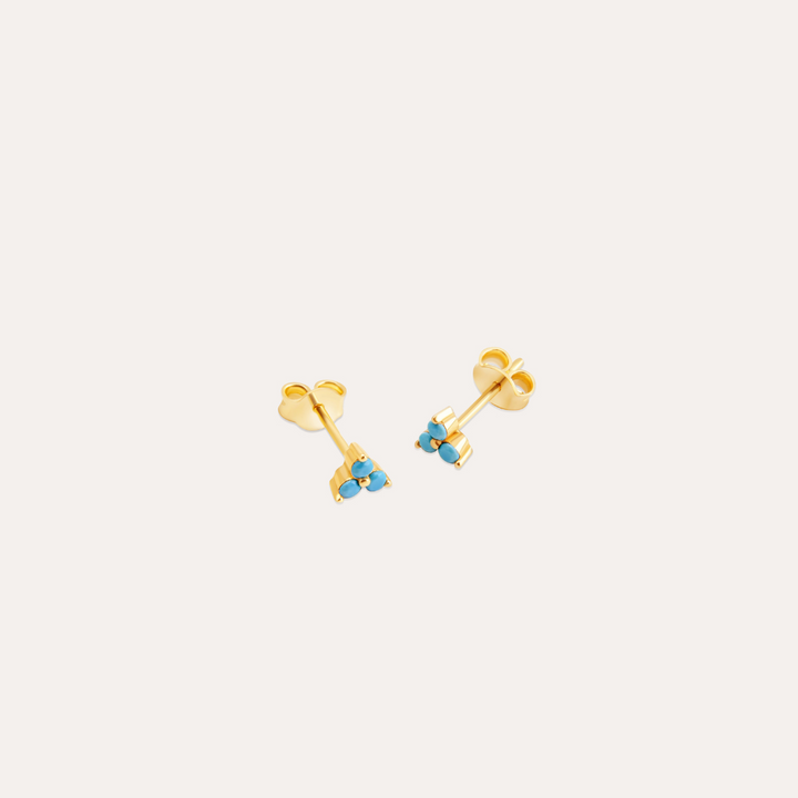 Elodie Ohrstecker mit Blauen Steinen | 585 Gold