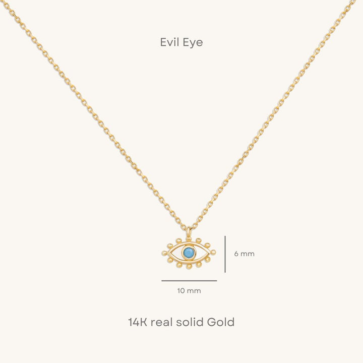 Evil Eye | 585 Gold Halskette
