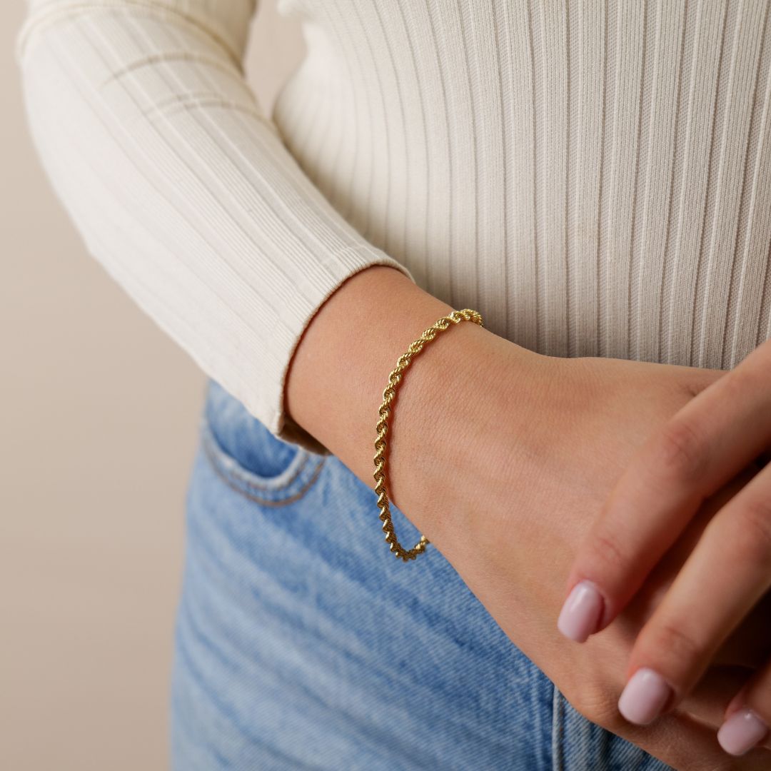 Kordelketten Armband | 585 Goldarmband