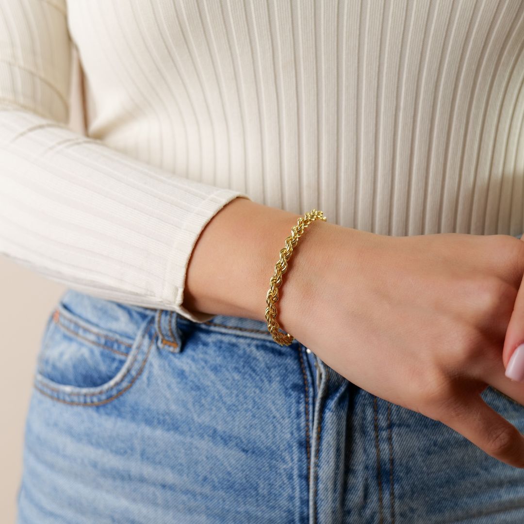 Kordelketten Armband | 585 Goldarmband