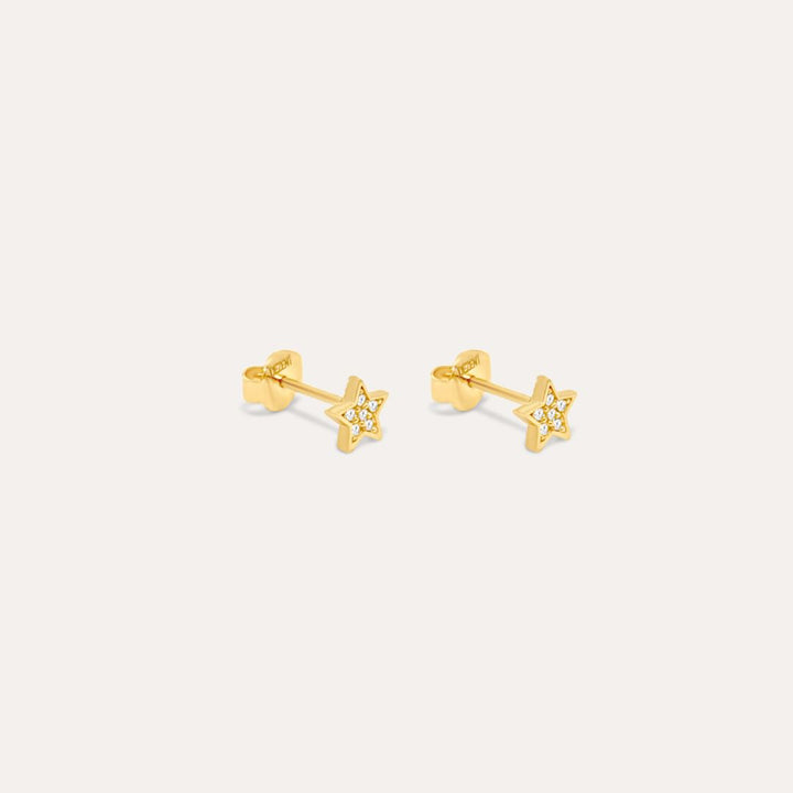 Sparkling Star | 585 Gold Ohrstecker