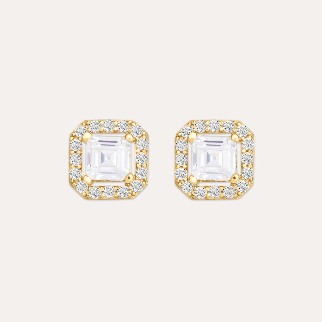 Baguette Brilliance | 585 Goldohrringe