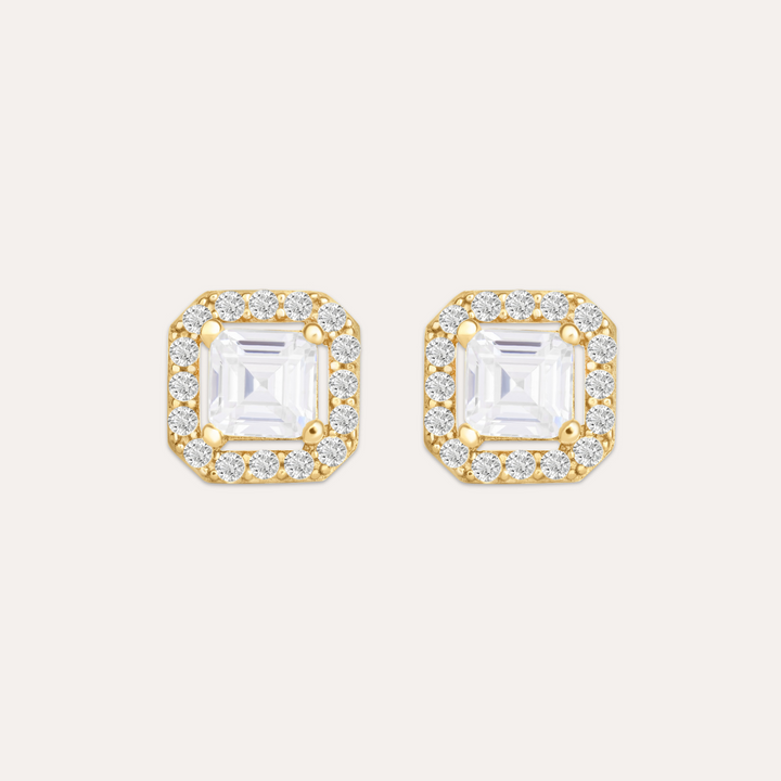 Baguette Brilliance | 585 Goldohrringe