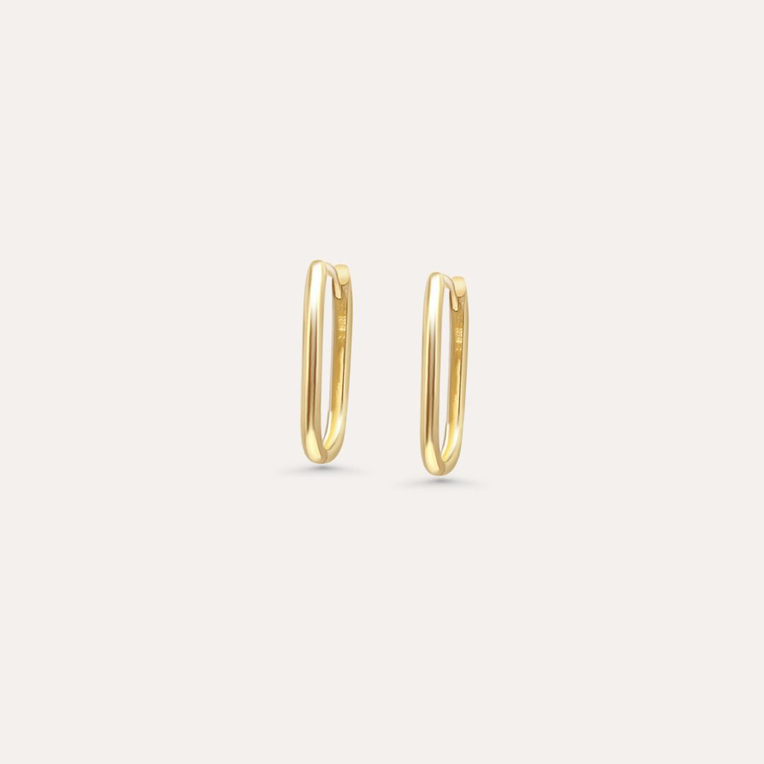 Basic Oval Creolen Mini | Midi | Maxi | 585 Gold