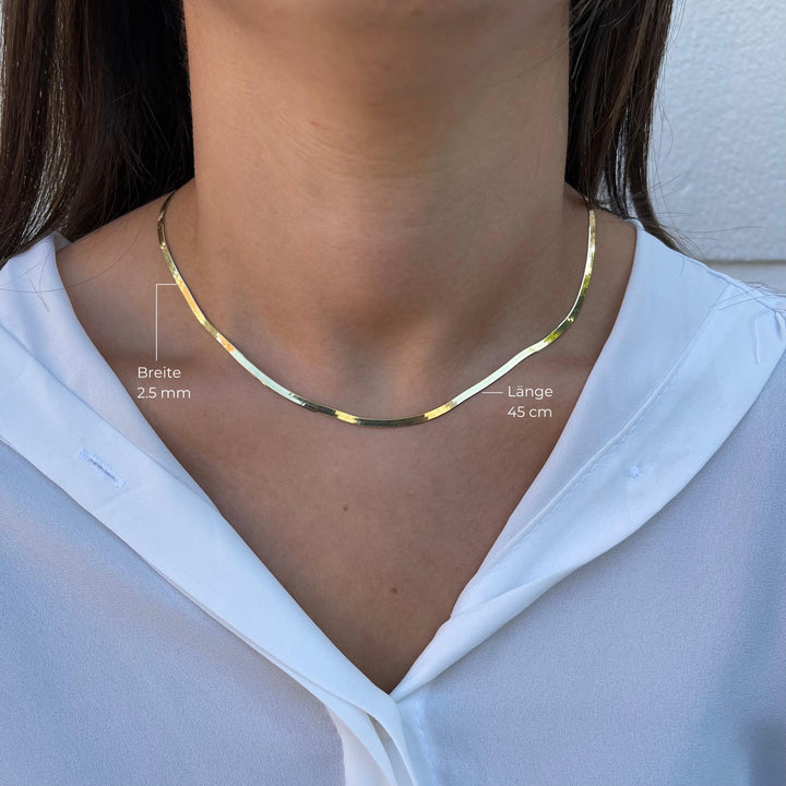 Schlangenkette I 585 Gold