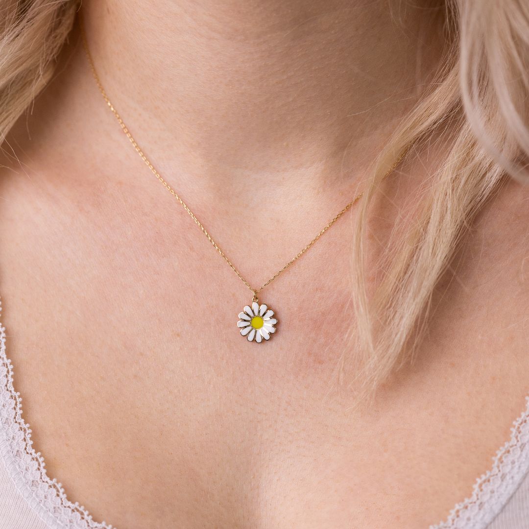 Blumenkette I 585 Gold