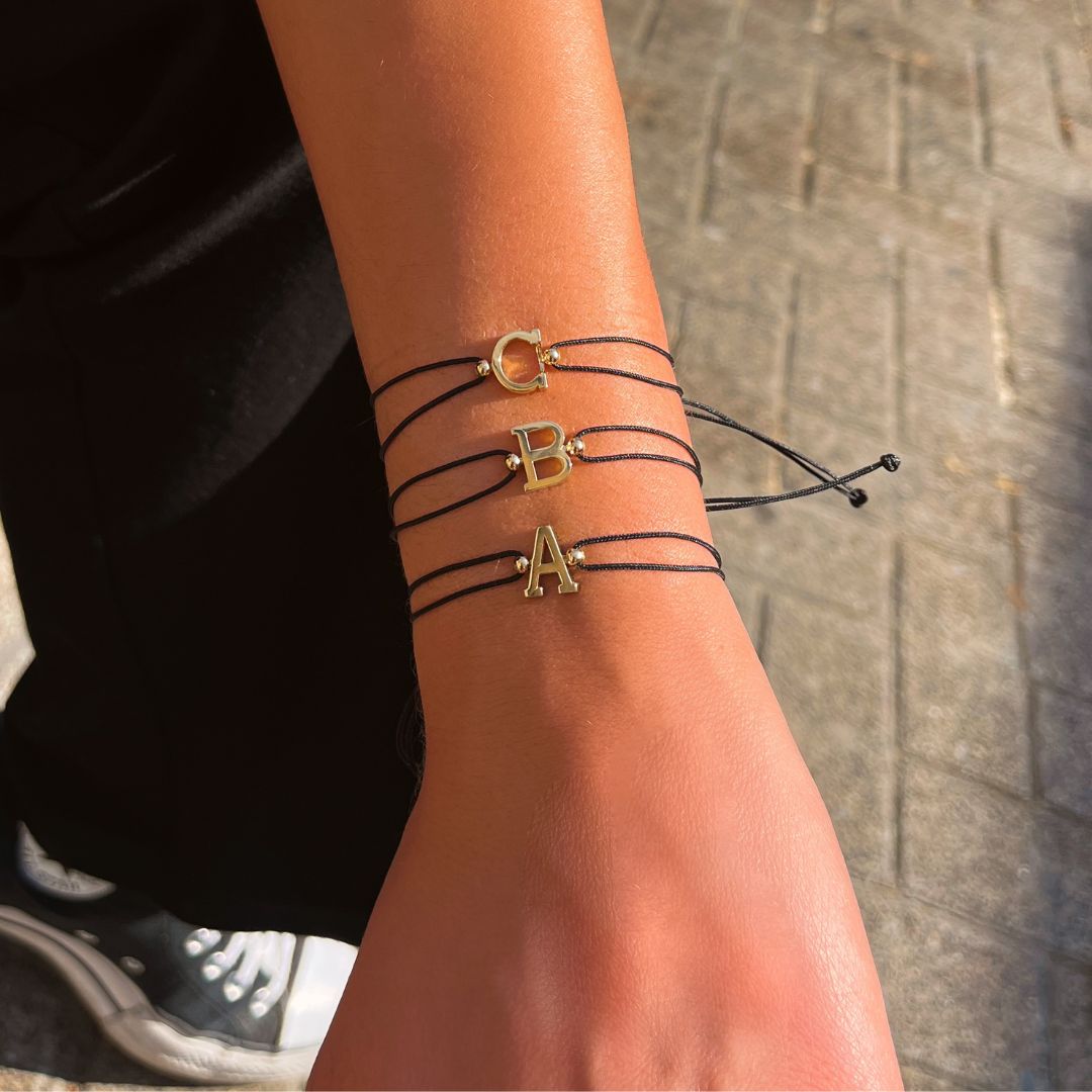 Buchstaben Armband I 585 Gold