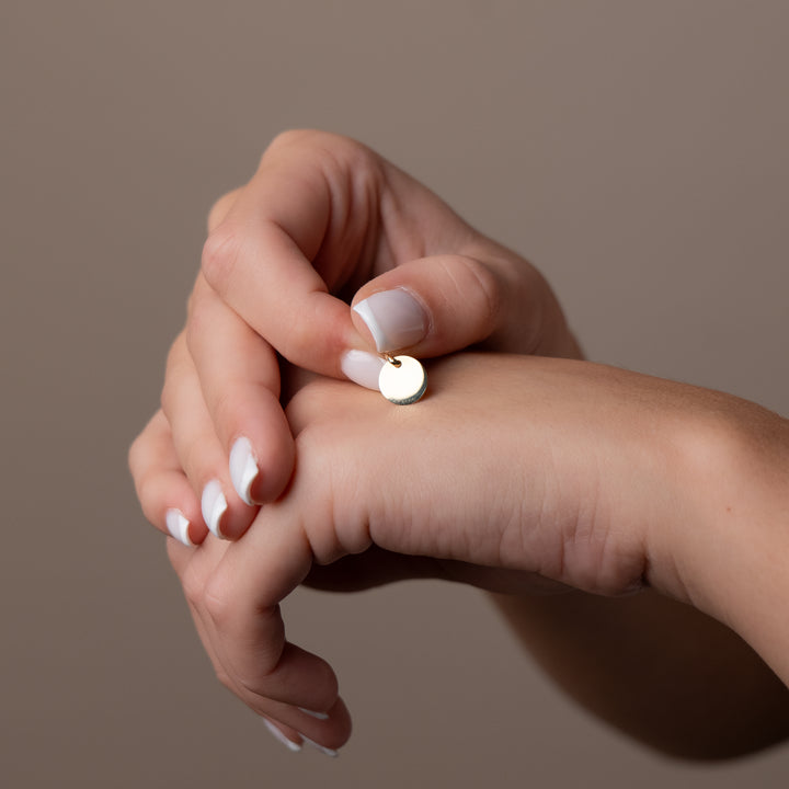 Circle Mini – Plättchenanhänger 585 Gold | Dezent24