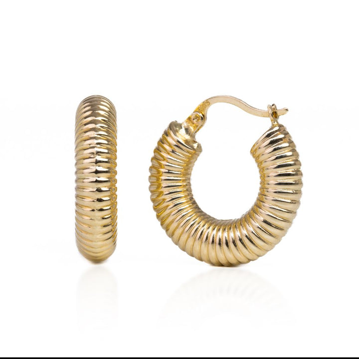 Croissant Creolen I 585 Gold