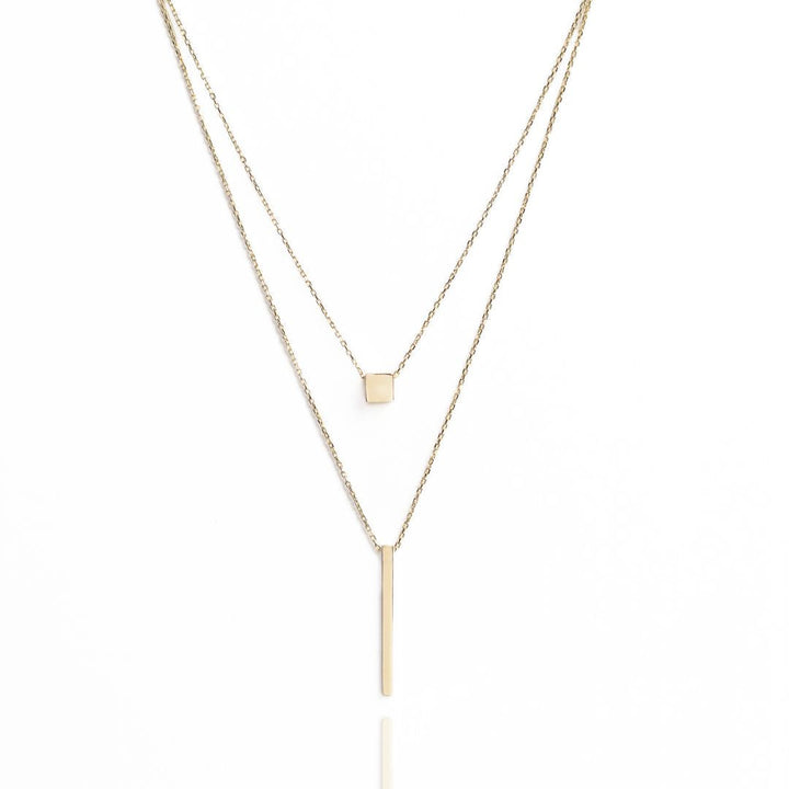 Doppelreihe Kette I  585 Gold