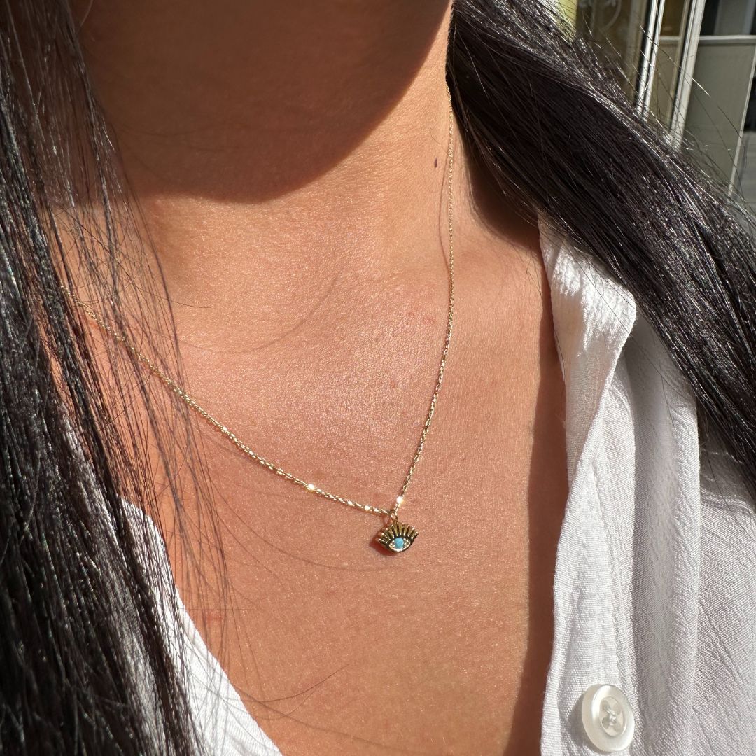 Evil Eye Kette | 585 Gold