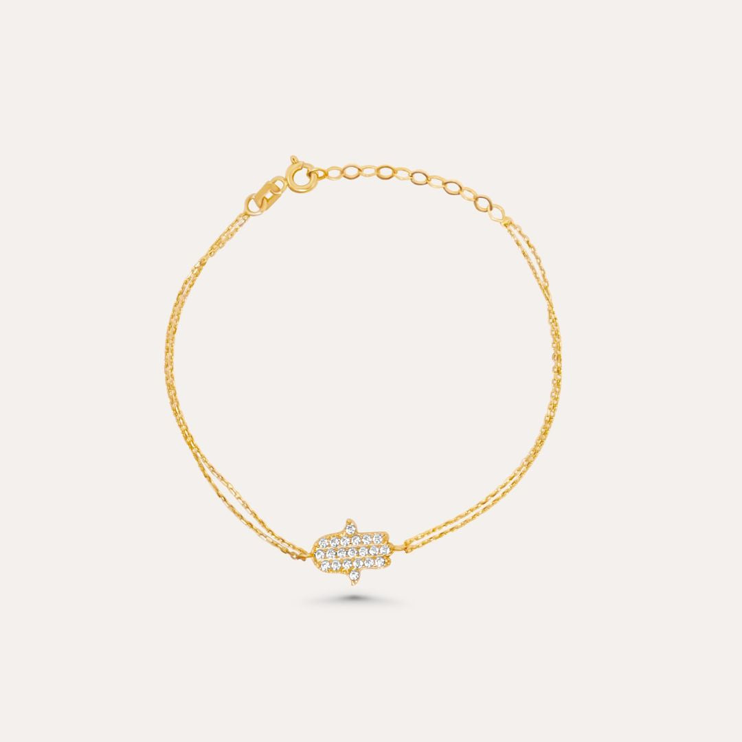 Fatimas Hand Armband I 585 Gold