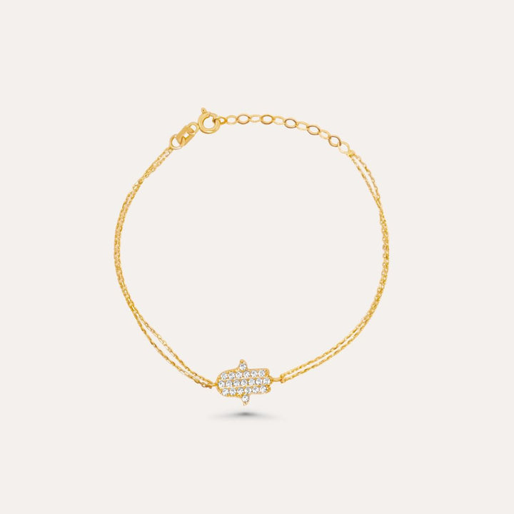 Fatimas Hand Armband I 585 Gold