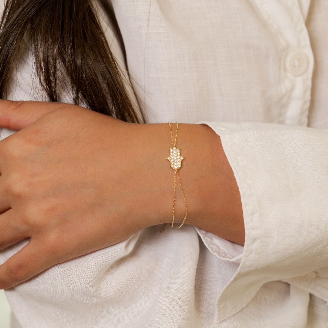 Fatimas Hand Armband I 585 Gold
