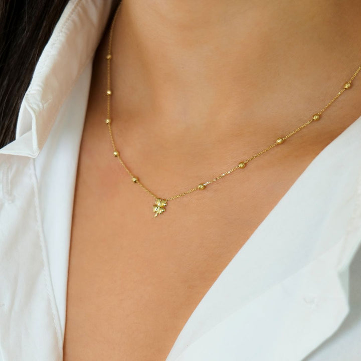 Goldenes Klee | 585 Goldkette