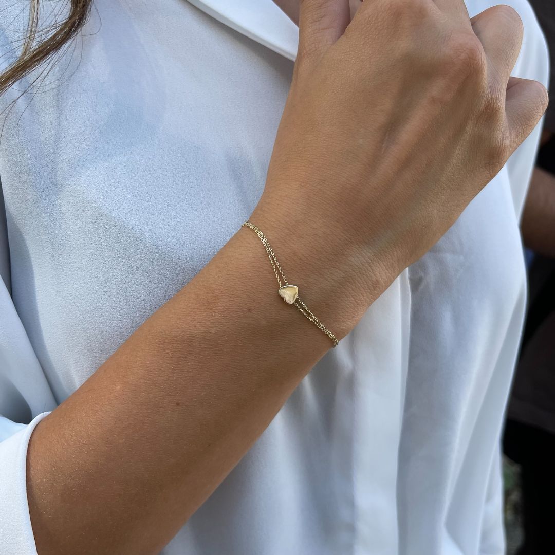 Herzarmband I 585 Gold