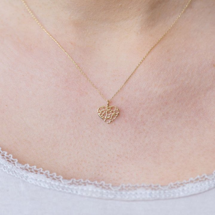 Herzkette Ornament I 585 Gold