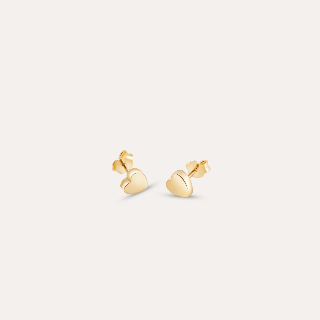 Herz Ohrstecker I 585 Gold