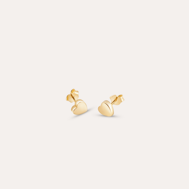 Herz Ohrstecker I 585 Gold