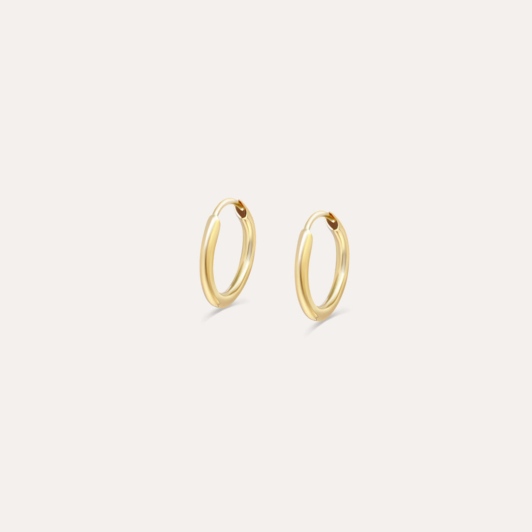 Basic Round Creolen Mini | Midi | Maxi | 585 Gold