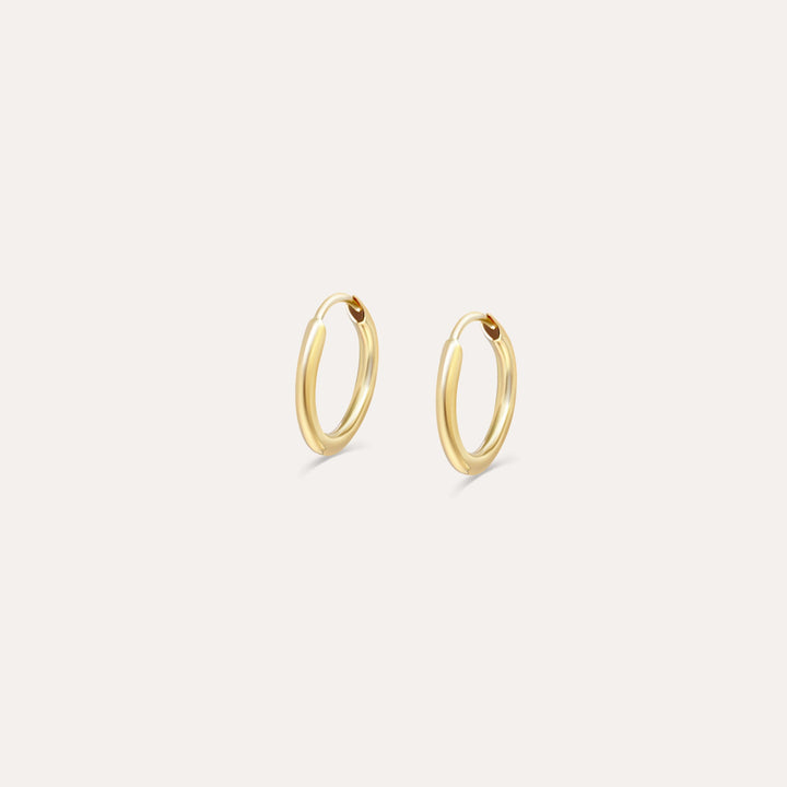 Basic Round Creolen Mini | Midi | Maxi | 585 Gold