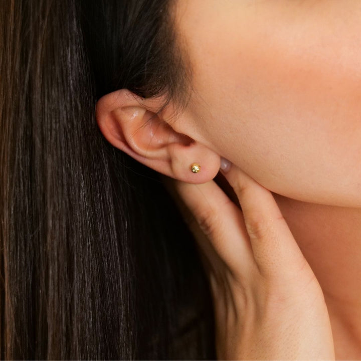 Kleine Kugel Ohrstecker I 585 Gold