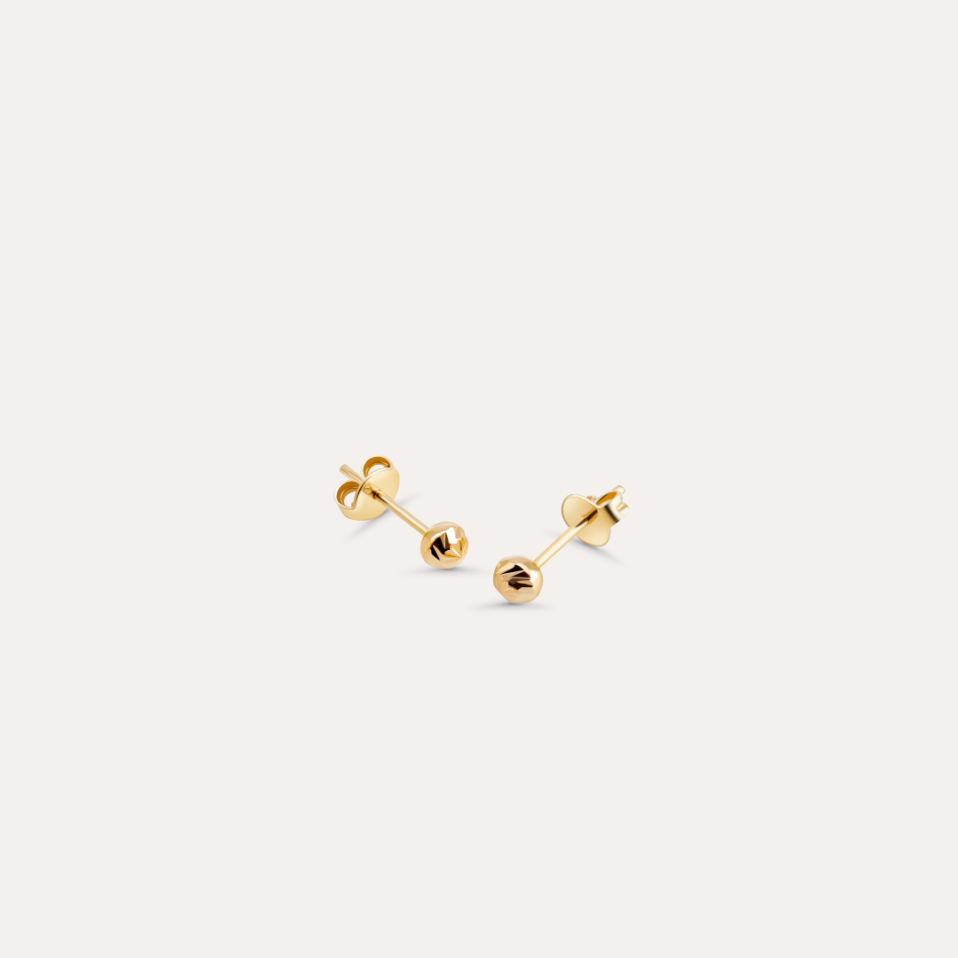 Kleine Kugel Ohrstecker I 585 Gold