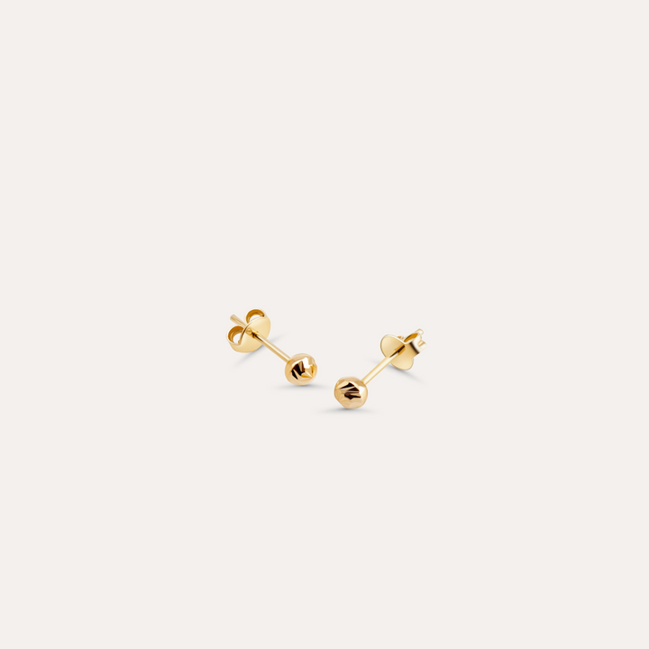 Kleine Kugel Ohrstecker I 585 Gold