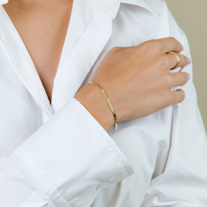 Kleopatraarmband 3 mm breit I 585 Gold