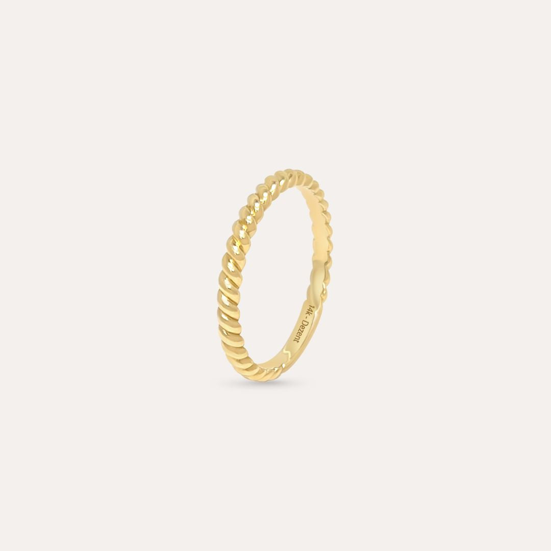 Kordel Ring | 585 Goldring