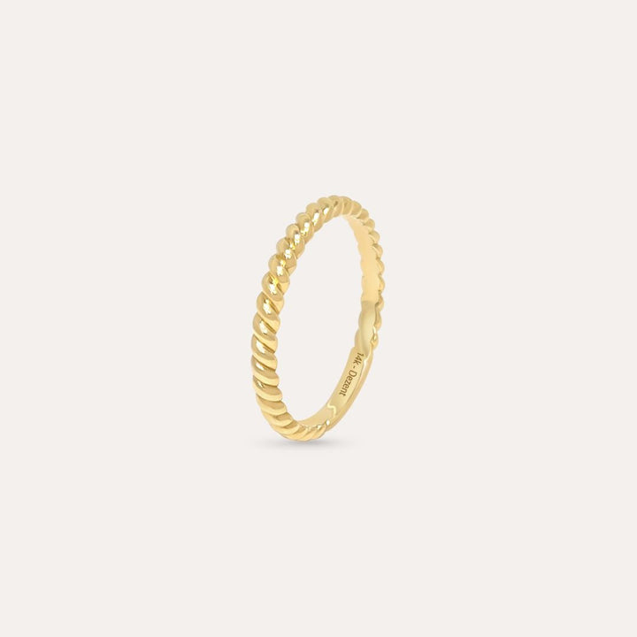 Kordel Ring | 585 Goldring