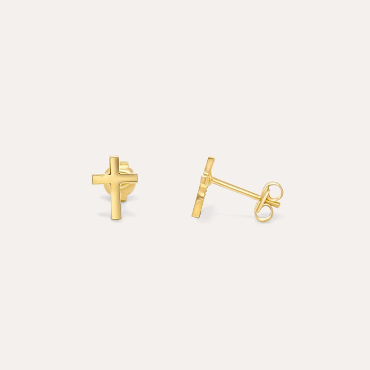 Kreuz | 585 Gold Ohrstecker