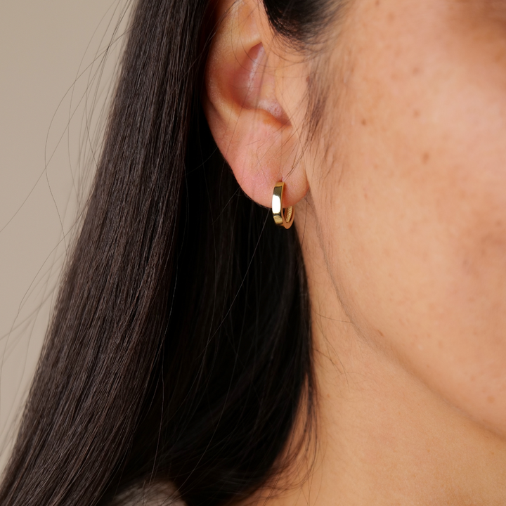 Urban Hoops Mini | 585 Gold Ohrringe