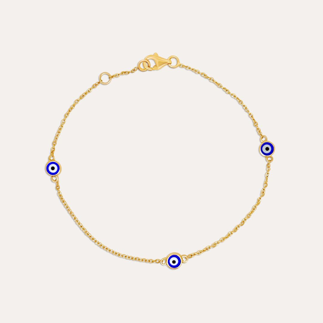Mini Nazar Armband | 585 Gold