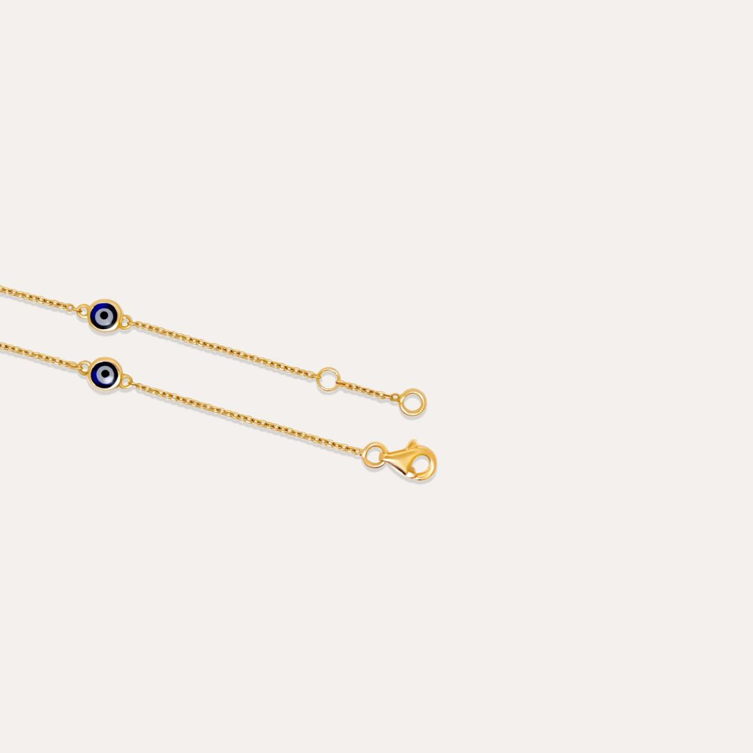 Mini Nazar Armband | 585 Gold