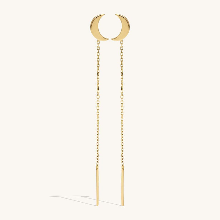Moon Ohrhänger I 585 Gold