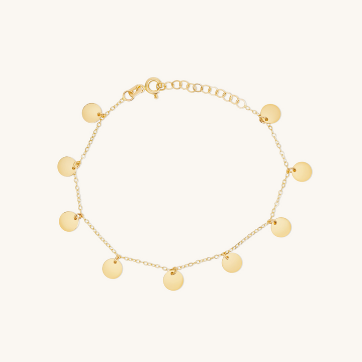 Plättchen Armband I 585 Gold