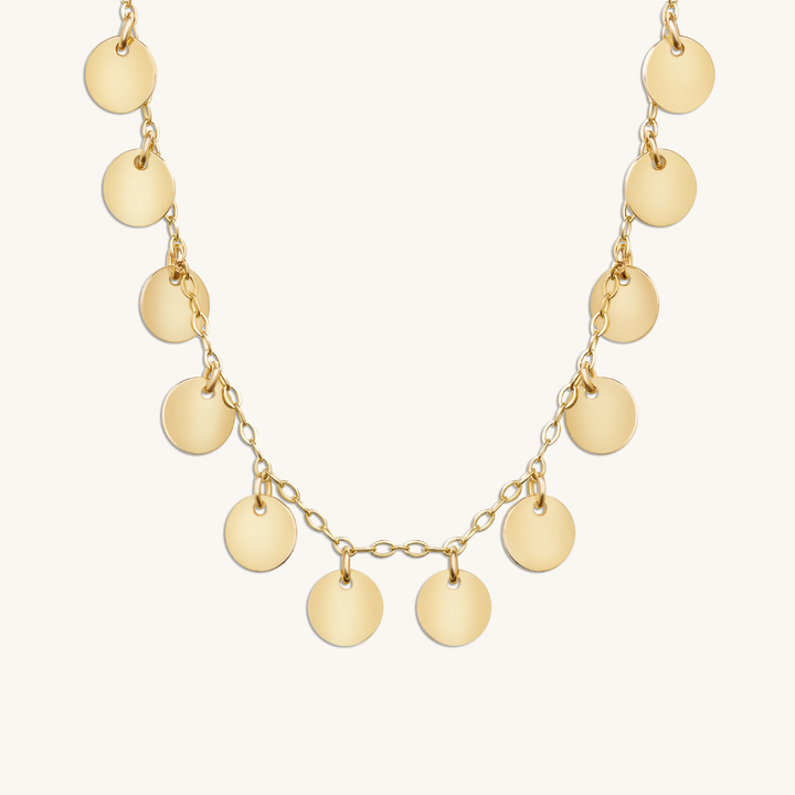 Plättchenkette I 585 Gold