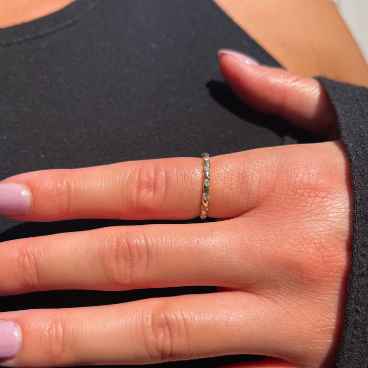 Pullu Ring Zirkonia | 585 Goldring