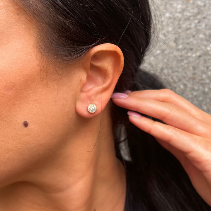 Queen Stone Ohrstecker I 585 Gold