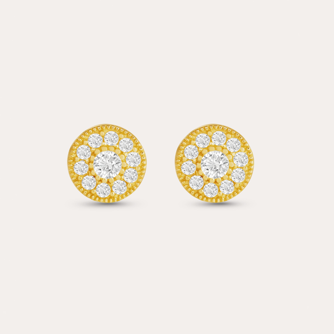Queen Stone Ohrstecker I 585 Gold